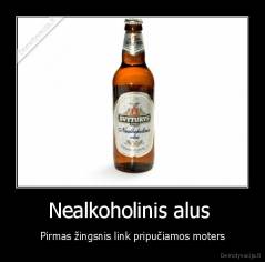 Nealkoholinis alus  - Pirmas žingsnis link pripučiamos moters