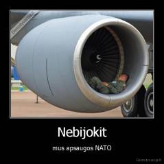 Nebijokit - mus apsaugos NATO