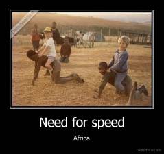 Need for speed - Africa