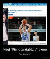 Negi "Pieno žvaigždžių" piene - Yra steroidų?