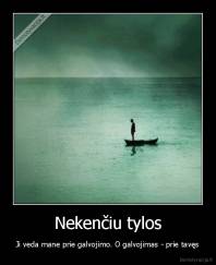 Nekenčiu tylos - Ji veda mane prie galvojimo. O galvojimas - prie tavęs