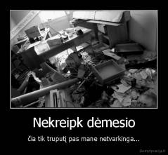 Nekreipk dėmesio - čia tik truputį pas mane netvarkinga...