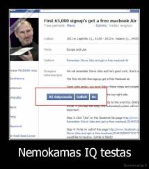 Nemokamas IQ testas - 