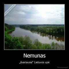 Nemunas - „švariausia“ Lietuvos upė