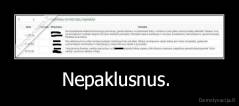 Nepaklusnus.  - 