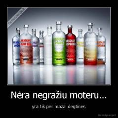 Nėra negražiu moteru... - yra tik per mazai degtines
