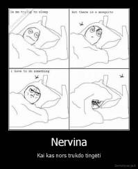 Nervina - Kai kas nors trukdo tingėti