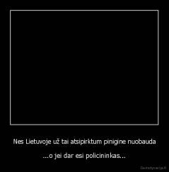 Nes Lietuvoje už tai atsipirktum pinigine nuobauda - ...o jei dar esi policininkas...
