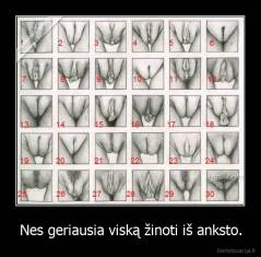 Nes geriausia viską žinoti iš anksto. - 