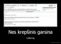 Nes krepšinis garsina - Lietuvą