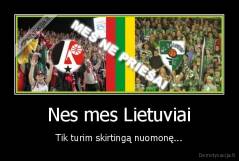 Nes mes Lietuviai - Tik turim skirtingą nuomonę...