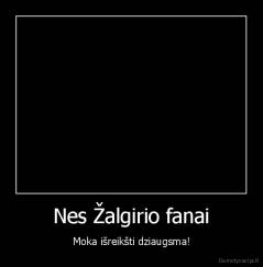 Nes Žalgirio fanai - Moka išreikšti dziaugsma!