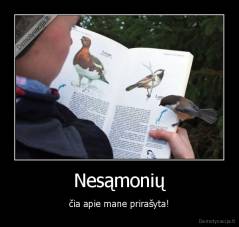 Nesąmonių - čia apie mane prirašyta!