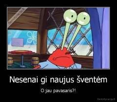 Nesenai gi naujus šventėm - O jau pavasaris?!