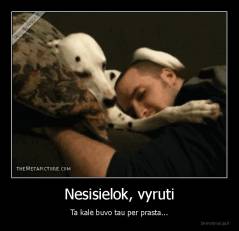 Nesisielok, vyruti - Ta kalė buvo tau per prasta...