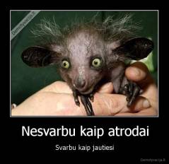 Nesvarbu kaip atrodai - Svarbu kaip jautiesi