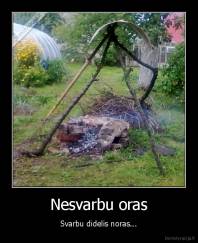 Nesvarbu oras - Svarbu didelis noras...