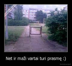 Net ir maži vartai turi prasmę :) - 
