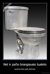 Net ir pačio brangiausio tualeto - Laukia toks pats likimas.