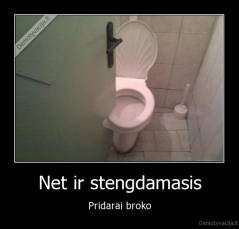 Net ir stengdamasis - Pridarai broko