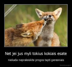 Net jei jus myli tokius kokiais esate - niekada nepraleiskite progos tapti geresniais