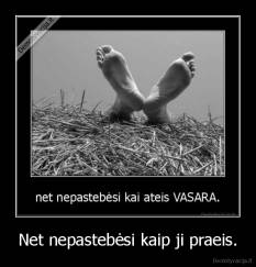 Net nepastebėsi kaip ji praeis. - 