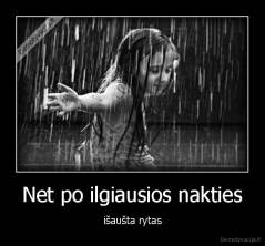 Net po ilgiausios nakties - išaušta rytas