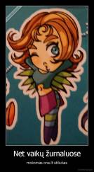 Net vaikų žurnaluose - mokomas one.lt stiliukas