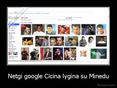 Netgi google Cicina lygina su Minedu - 