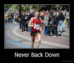 Never Back Down - 