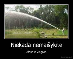 Niekada nemaišykite - Alaus ir Viagros
