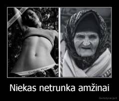 Niekas netrunka amžinai - 