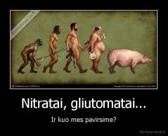 Nitratai, gliutomatai... - Ir kuo mes pavirsime?