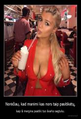 Norėčiau, kad manimi kas nors taip pasitikėtų, - kaip ši mergina pasitiki tuo švarko segtuku.