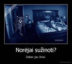 Norėjai sužinoti? - Dabar jau žinai.