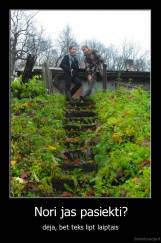 Nori jas pasiekti? - dėja, bet teks lipt laiptais