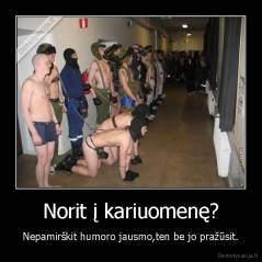 Norit į kariuomenę? - Nepamirškit humoro jausmo,ten be jo pražūsit.
