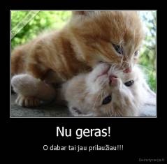 Nu geras! - O dabar tai jau prilaužiau!!!