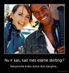 Nu ir kas, kad mes esame skirtingi? - Kempiniuke krabo dukra išvis banginis...