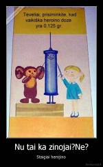 Nu tai ka zinojai?Ne? - Staigiai herojino