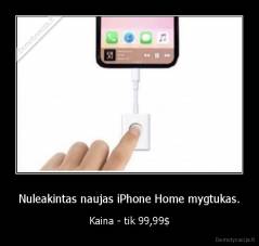 Nuleakintas naujas iPhone Home mygtukas. - Kaina - tik 99,99$