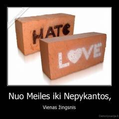 Nuo Meiles iki Nepykantos, - Vienas žingsnis