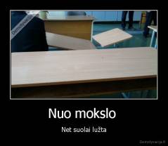 Nuo mokslo  - Net suolai lužta