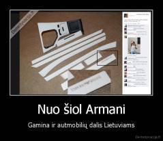 Nuo šiol Armani - Gamina ir autmobilių dalis Lietuviams