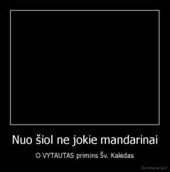 Nuo šiol ne jokie mandarinai - O VYTAUTAS primins Šv. Kalėdas