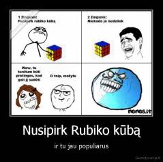 Nusipirk Rubiko kūbą - ir tu jau populiarus