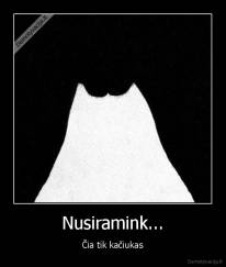 Nusiramink... - Čia tik kačiukas