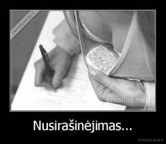 Nusirašinėjimas... - 