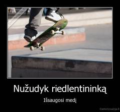 Nužudyk riedlentininką - Išsaugosi medį