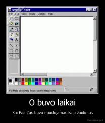 O buvo laikai - Kai Paint'as buvo naudojamas kaip žaidimas